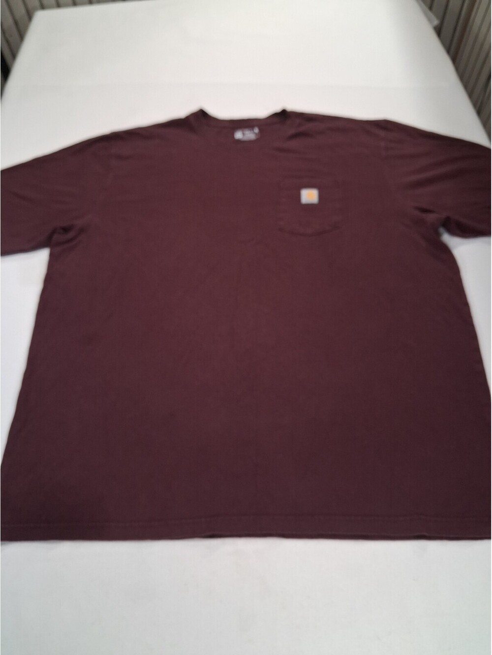 Carhartt K87 PRT Loose Fit Men's 3XL Tall Burgundy Short Sleeve Workwear T-Shirt